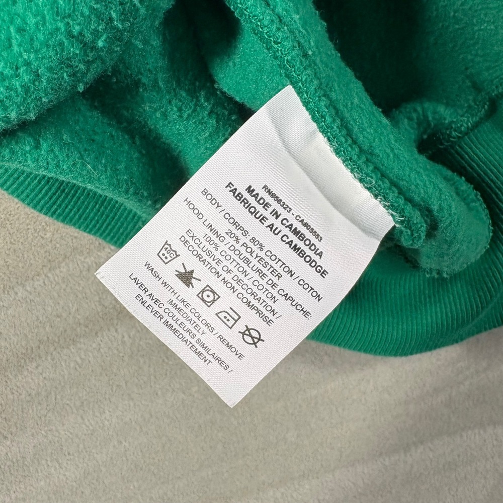 Nike Sportswear Essential Fleece Hoodie Kelly Green Oversized XL DQ5860-365 - Picture 5 of 5